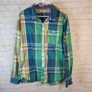 Men's 1897 longsleeve button-down shirt, size XL